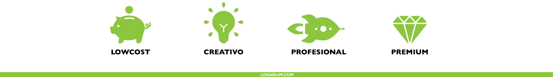 En logarium hacemos Logos Lowcost, creativos, profesionales y premium